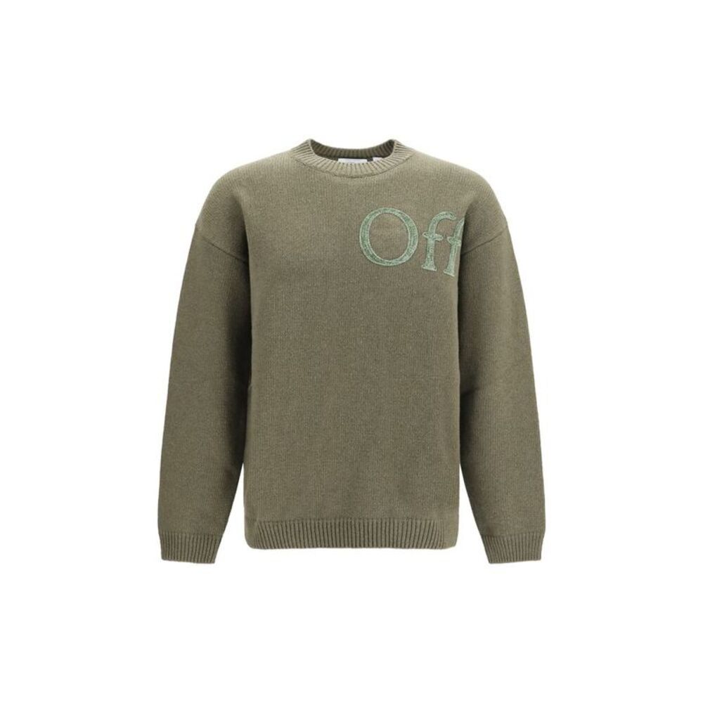 Off-White Bicolor Wool Oves Aries Men's Sweatshirt